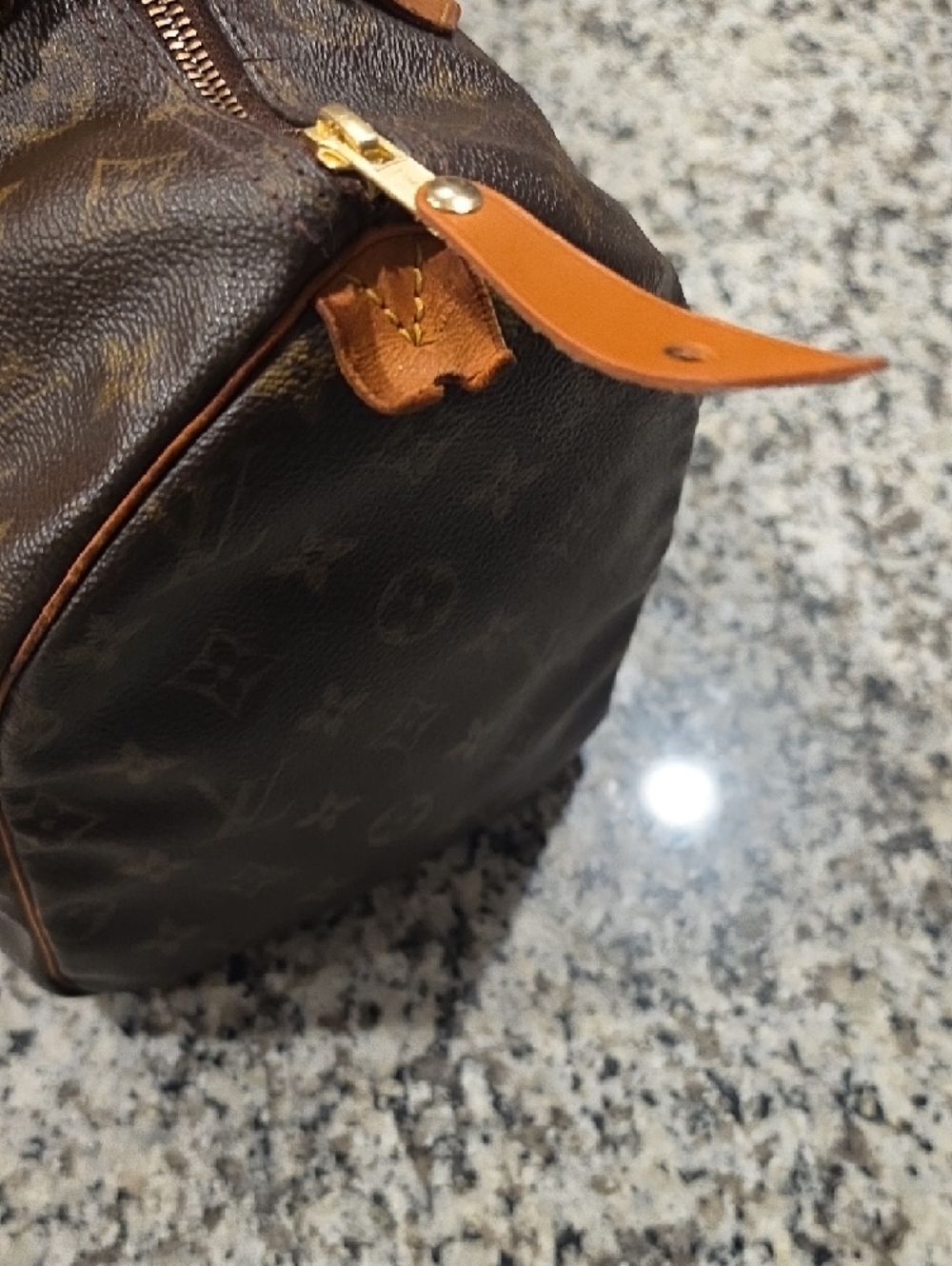 Louis Vuitton Monogram Canvas Duffel with Tan Leather Trim - Picture 2 of 5